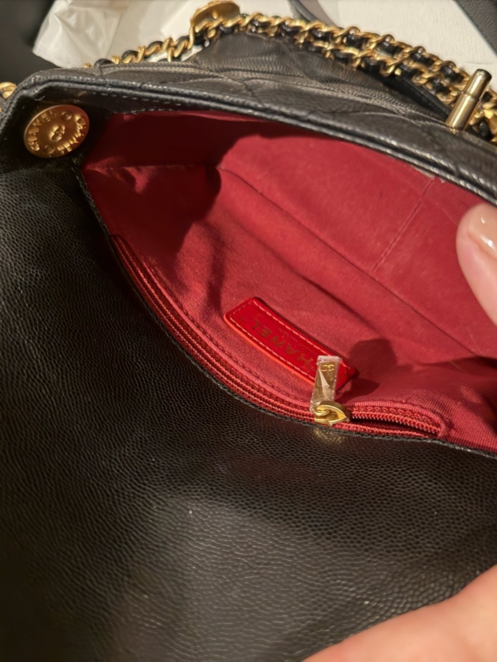 CHANEL Black Quilted Mini Flap Crossbody with Gold Hardware - Picture 7 of 7